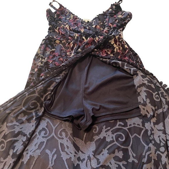 Adam Levine Collection High Low Romper/Dress -Size medium-Burn-out Velvet - Picture 6 of 10